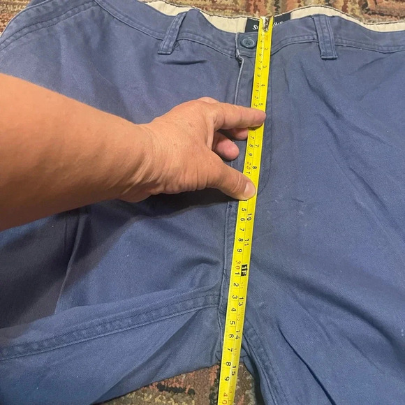 St. John's Bay Cargo Shorts Cotton Comfort Stretch Pockets Blue Mens Size 38 - Picture 4 of 6